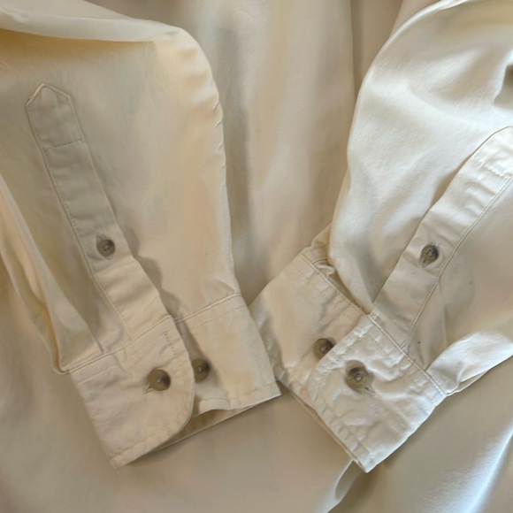 Wild Wings long sleeve cotton yellow button down shirt by Augusta Men’s size L - Picture 4 of 15